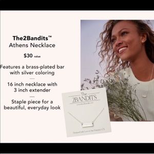 Beautiful opal bar necklace